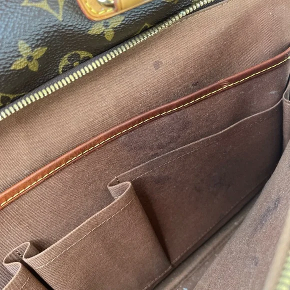 Louis Vuitton Monogram Icare Laptop Bag Messenger Brown Canvas Shoulder Strap - Picture 13 of 16